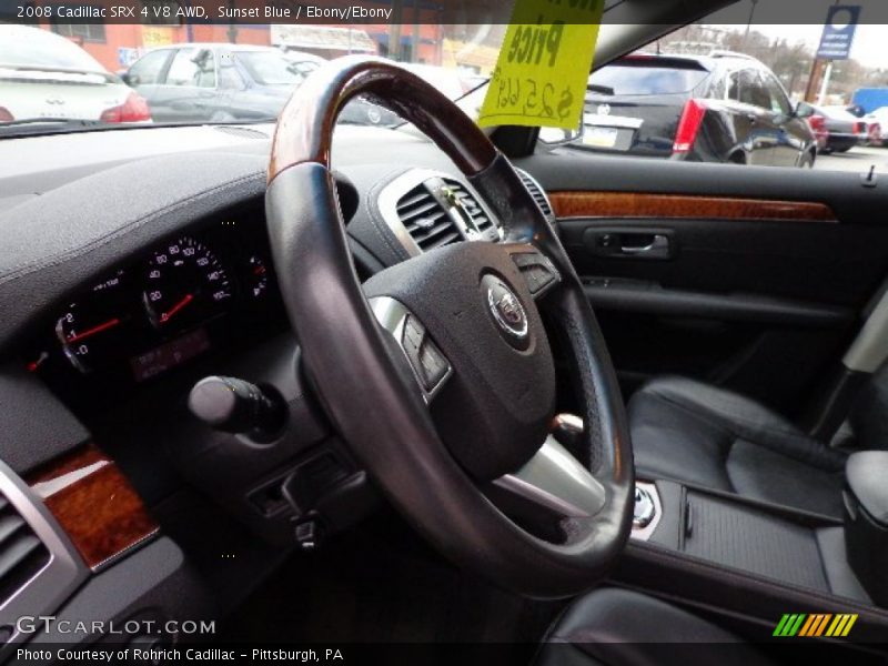 Sunset Blue / Ebony/Ebony 2008 Cadillac SRX 4 V8 AWD