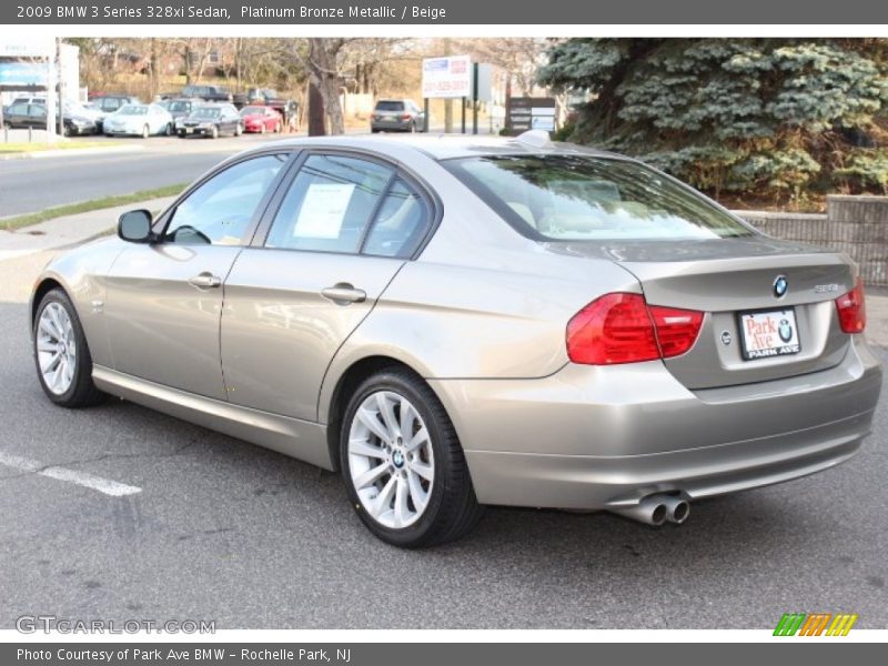 Platinum Bronze Metallic / Beige 2009 BMW 3 Series 328xi Sedan