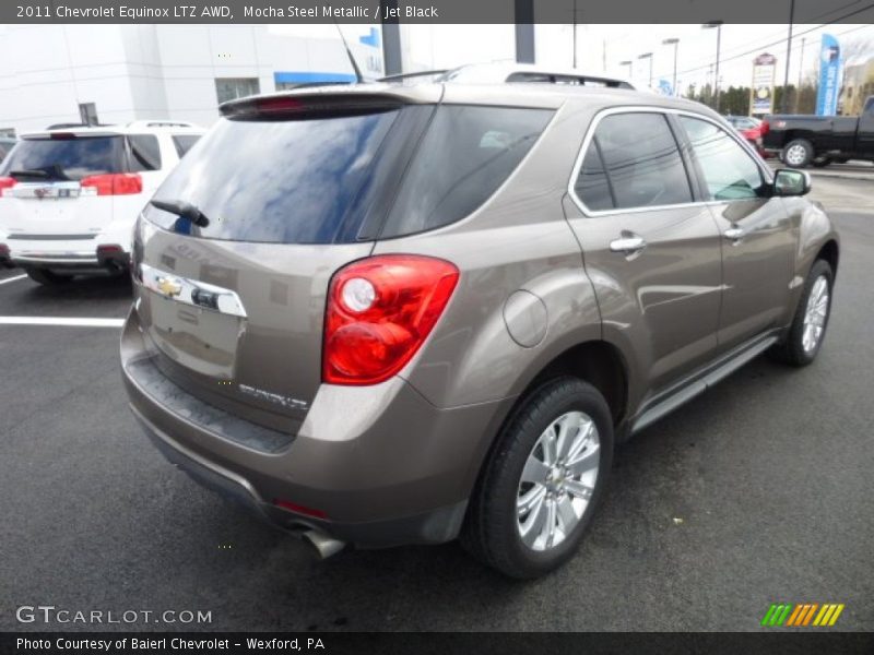 Mocha Steel Metallic / Jet Black 2011 Chevrolet Equinox LTZ AWD