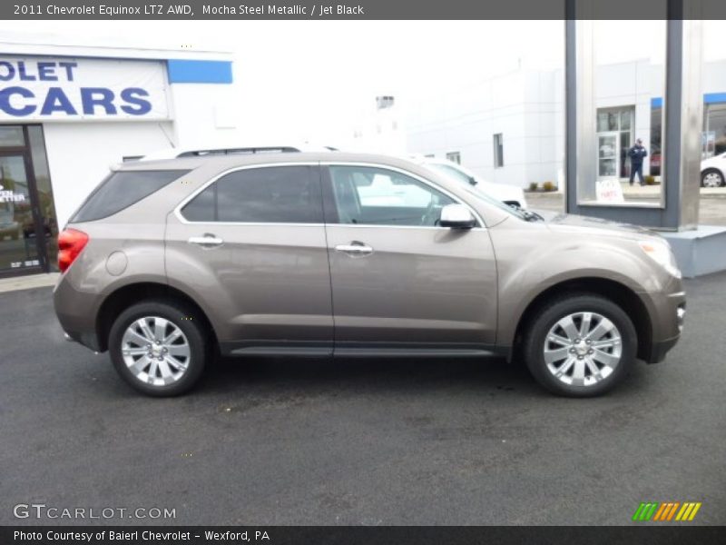 Mocha Steel Metallic / Jet Black 2011 Chevrolet Equinox LTZ AWD