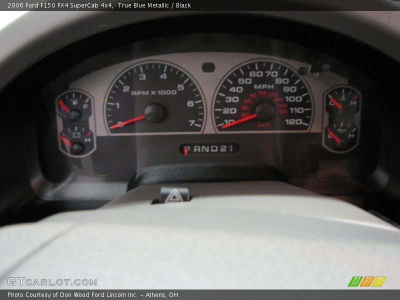 True Blue Metallic / Black 2006 Ford F150 FX4 SuperCab 4x4