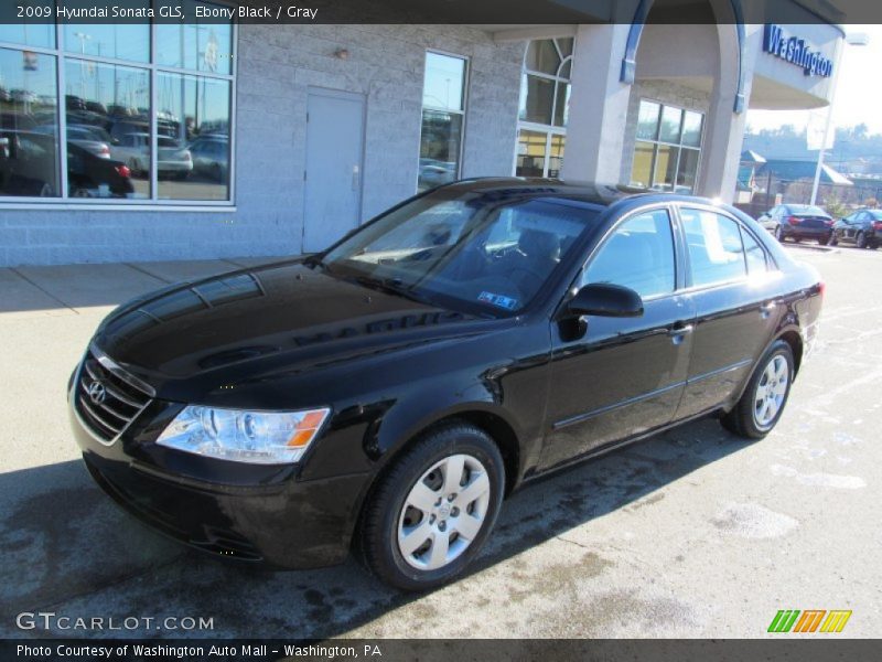 Ebony Black / Gray 2009 Hyundai Sonata GLS