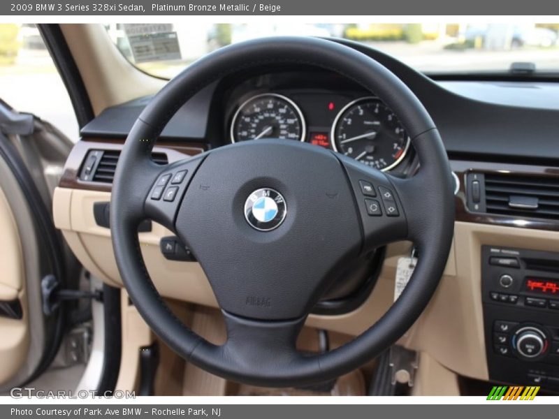 Platinum Bronze Metallic / Beige 2009 BMW 3 Series 328xi Sedan