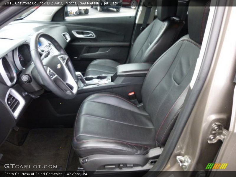 Mocha Steel Metallic / Jet Black 2011 Chevrolet Equinox LTZ AWD