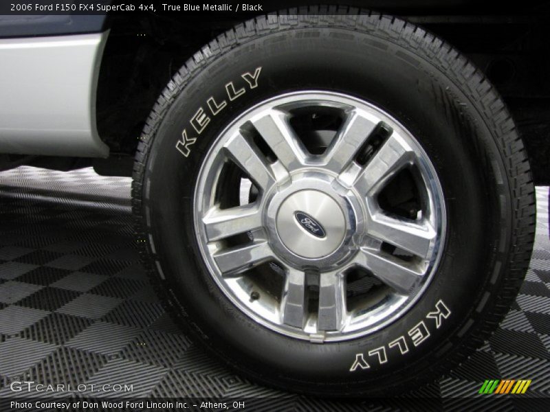True Blue Metallic / Black 2006 Ford F150 FX4 SuperCab 4x4