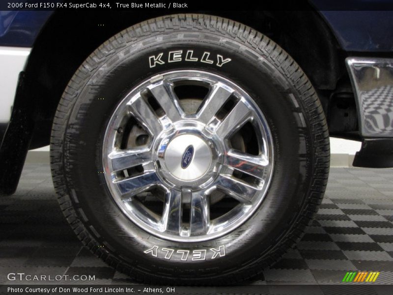 True Blue Metallic / Black 2006 Ford F150 FX4 SuperCab 4x4