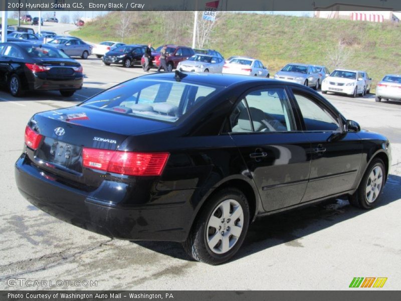 Ebony Black / Gray 2009 Hyundai Sonata GLS