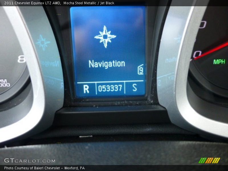 Mocha Steel Metallic / Jet Black 2011 Chevrolet Equinox LTZ AWD