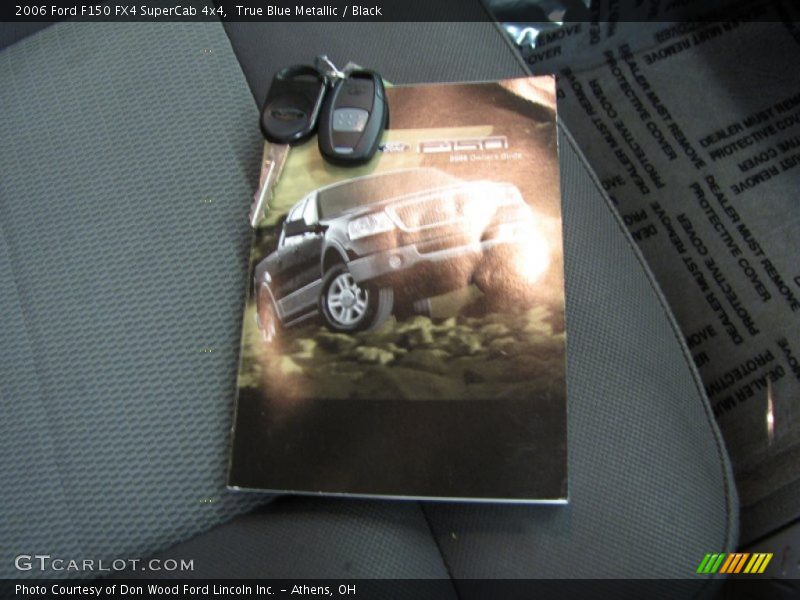 True Blue Metallic / Black 2006 Ford F150 FX4 SuperCab 4x4
