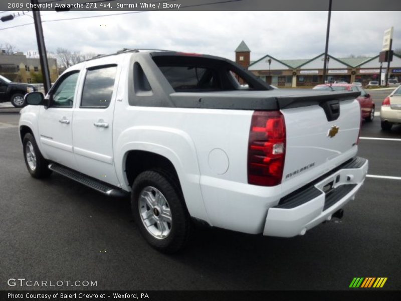 Summit White / Ebony 2009 Chevrolet Avalanche Z71 4x4