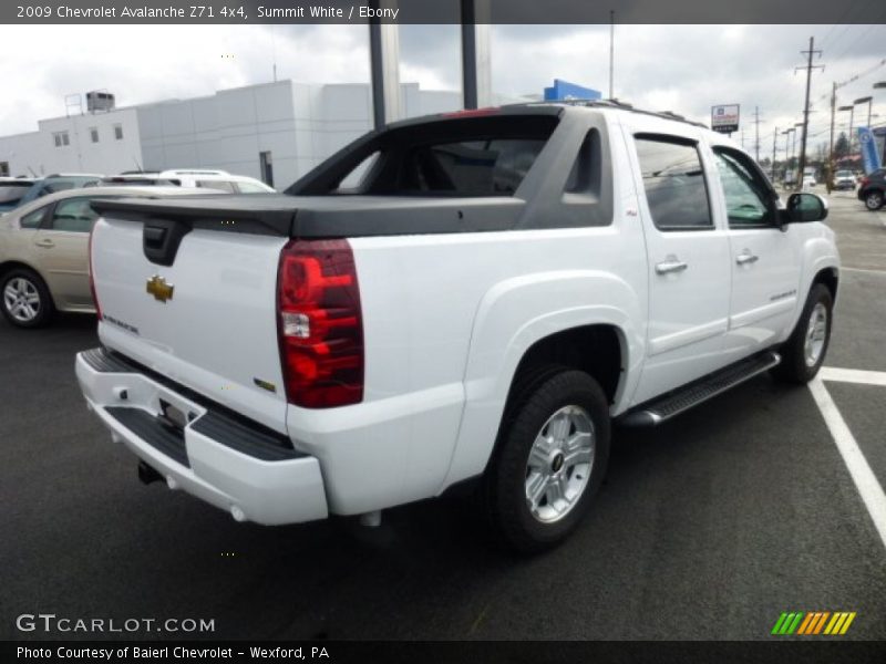 Summit White / Ebony 2009 Chevrolet Avalanche Z71 4x4
