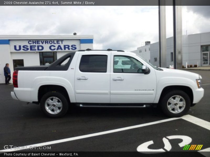 Summit White / Ebony 2009 Chevrolet Avalanche Z71 4x4