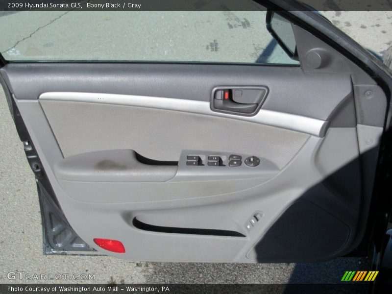 Ebony Black / Gray 2009 Hyundai Sonata GLS