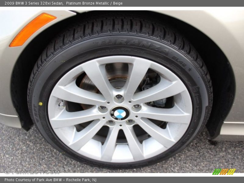 Platinum Bronze Metallic / Beige 2009 BMW 3 Series 328xi Sedan