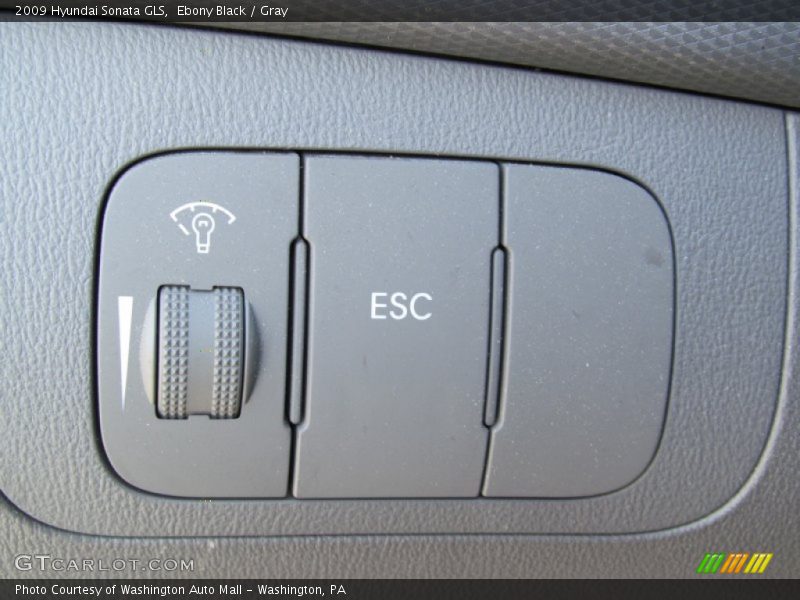 Ebony Black / Gray 2009 Hyundai Sonata GLS