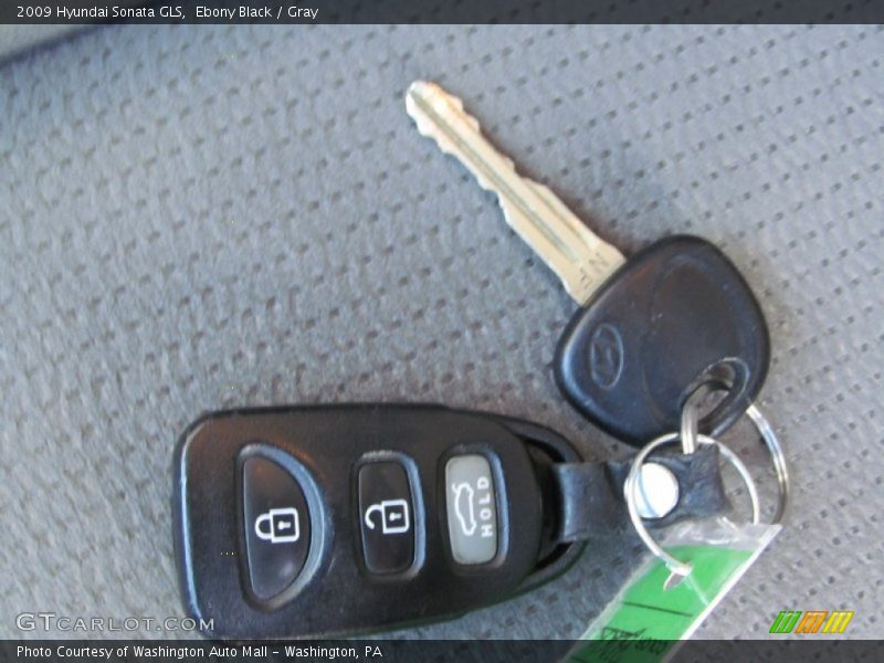 Ebony Black / Gray 2009 Hyundai Sonata GLS