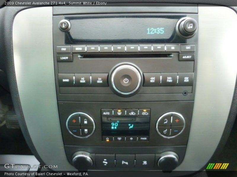 Summit White / Ebony 2009 Chevrolet Avalanche Z71 4x4