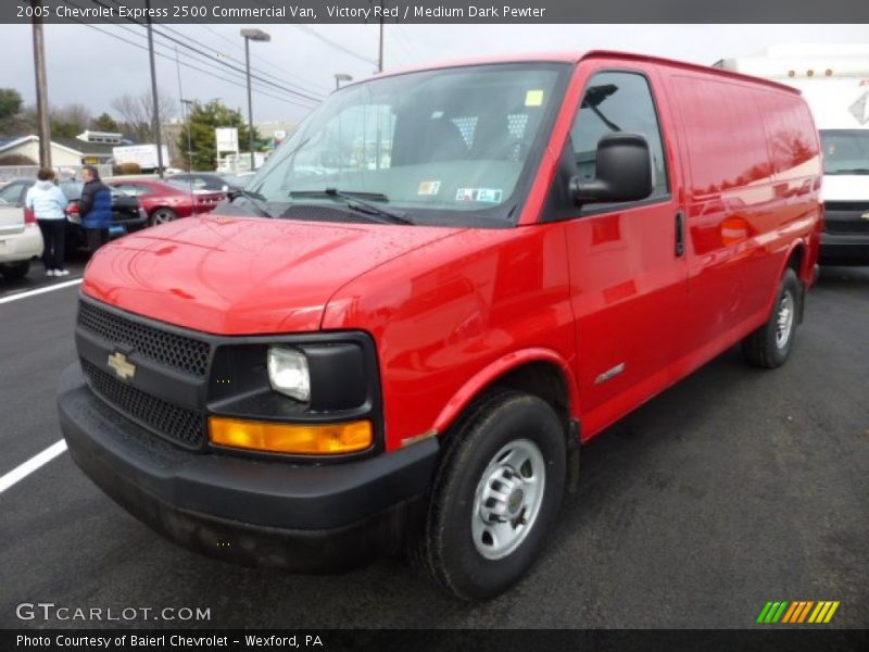 Victory Red / Medium Dark Pewter 2005 Chevrolet Express 2500 Commercial Van