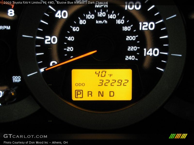 Elusive Blue Metallic / Dark Charcoal 2009 Toyota RAV4 Limited V6 4WD