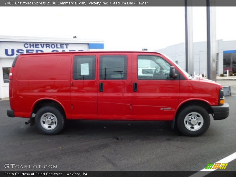 Victory Red / Medium Dark Pewter 2005 Chevrolet Express 2500 Commercial Van