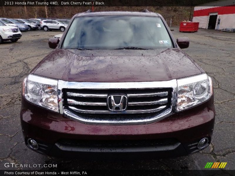 Dark Cherry Pearl / Black 2013 Honda Pilot Touring 4WD