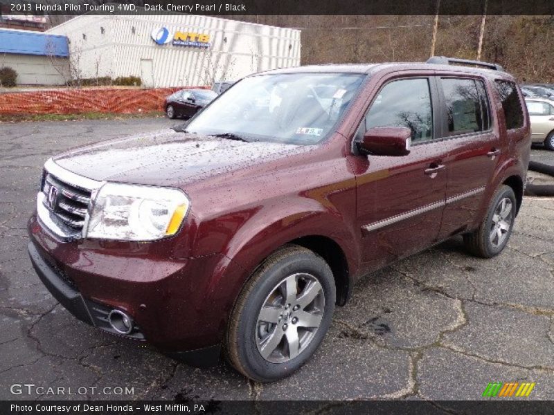 Dark Cherry Pearl / Black 2013 Honda Pilot Touring 4WD