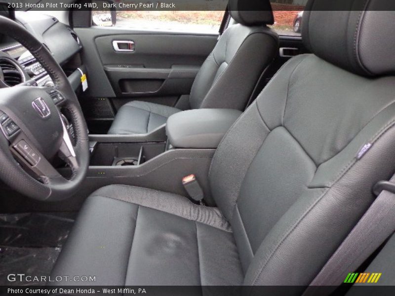 Dark Cherry Pearl / Black 2013 Honda Pilot Touring 4WD