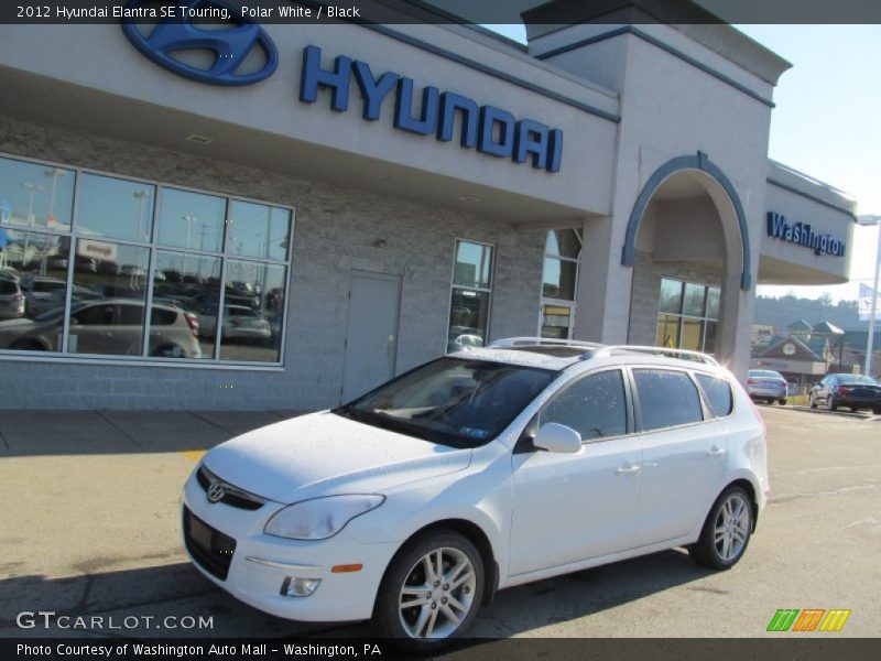 Polar White / Black 2012 Hyundai Elantra SE Touring