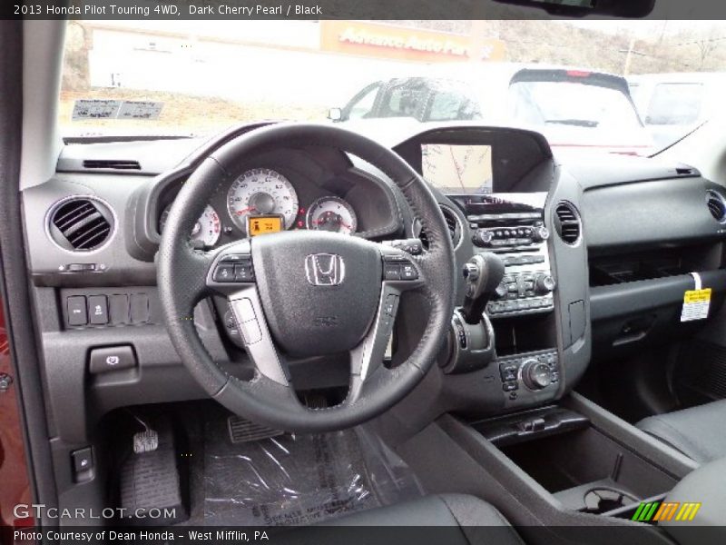 Dark Cherry Pearl / Black 2013 Honda Pilot Touring 4WD