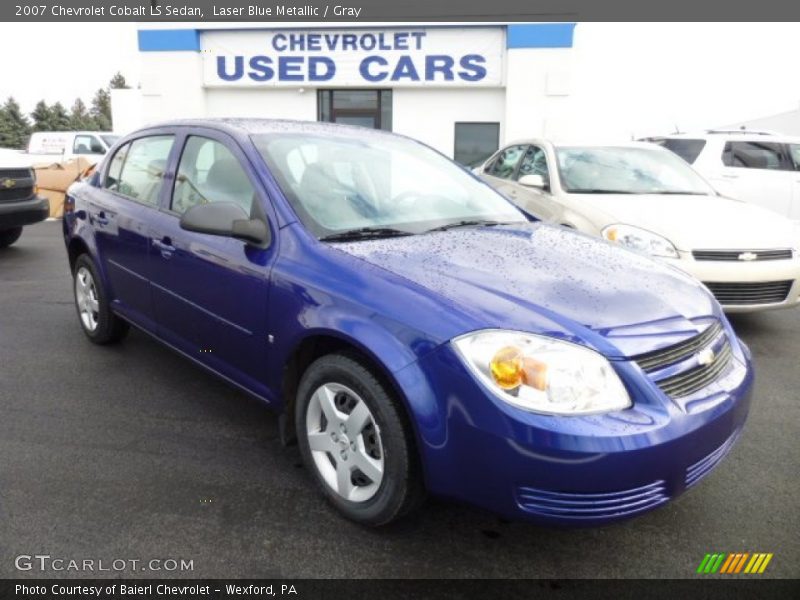 Laser Blue Metallic / Gray 2007 Chevrolet Cobalt LS Sedan