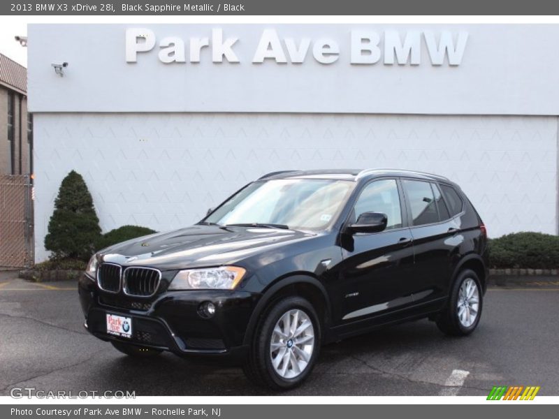 Black Sapphire Metallic / Black 2013 BMW X3 xDrive 28i