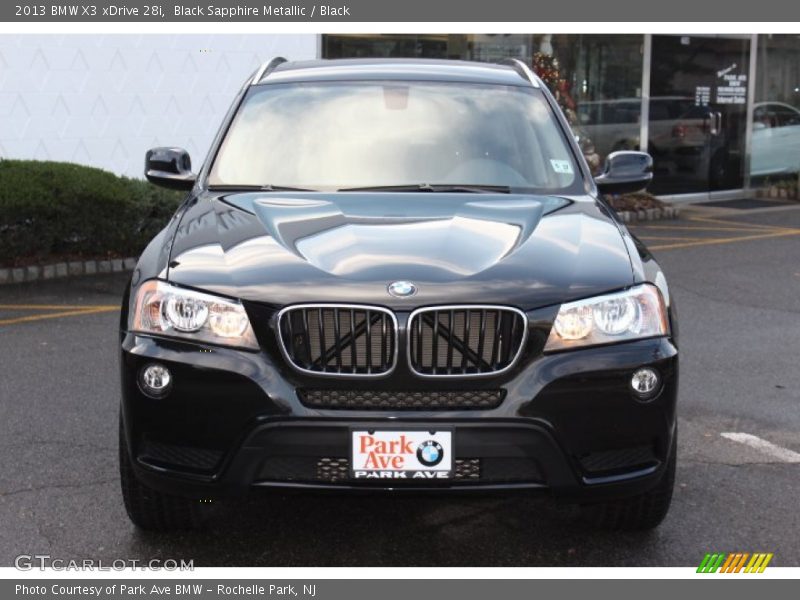 Black Sapphire Metallic / Black 2013 BMW X3 xDrive 28i