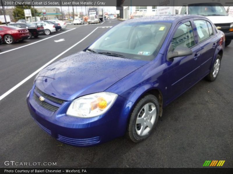 Laser Blue Metallic / Gray 2007 Chevrolet Cobalt LS Sedan