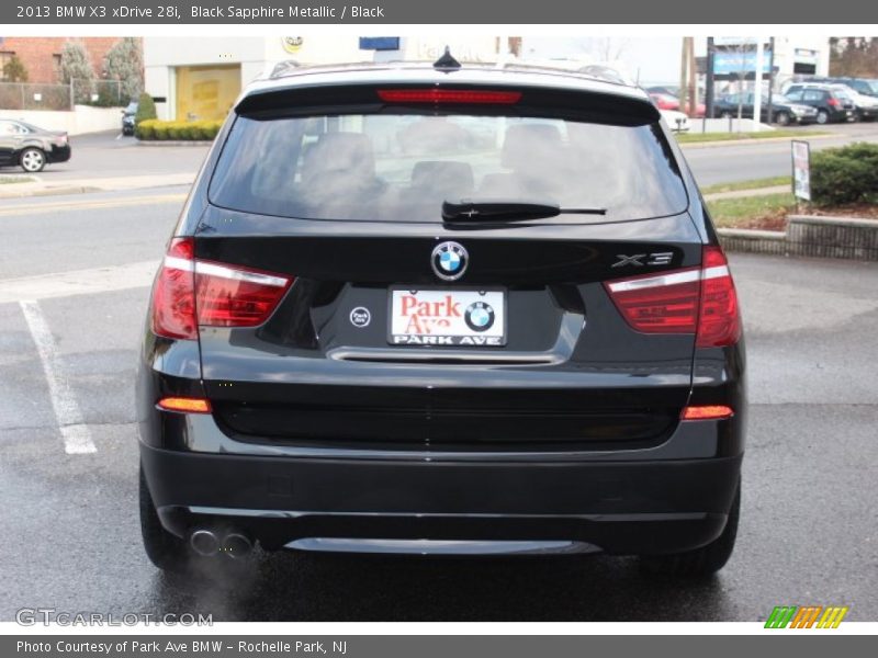 Black Sapphire Metallic / Black 2013 BMW X3 xDrive 28i