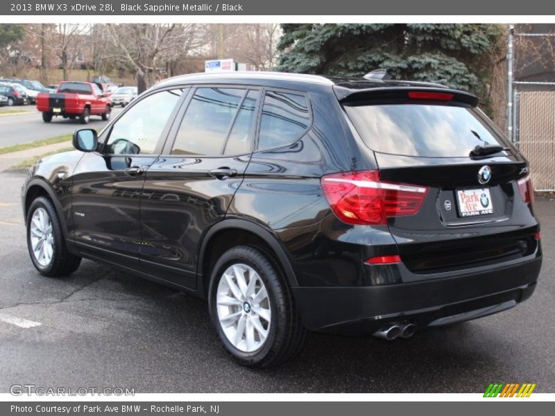 Black Sapphire Metallic / Black 2013 BMW X3 xDrive 28i