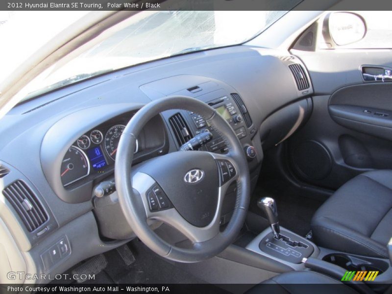 Polar White / Black 2012 Hyundai Elantra SE Touring