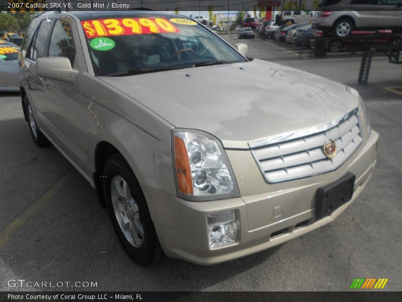 Gold Mist / Ebony 2007 Cadillac SRX V6