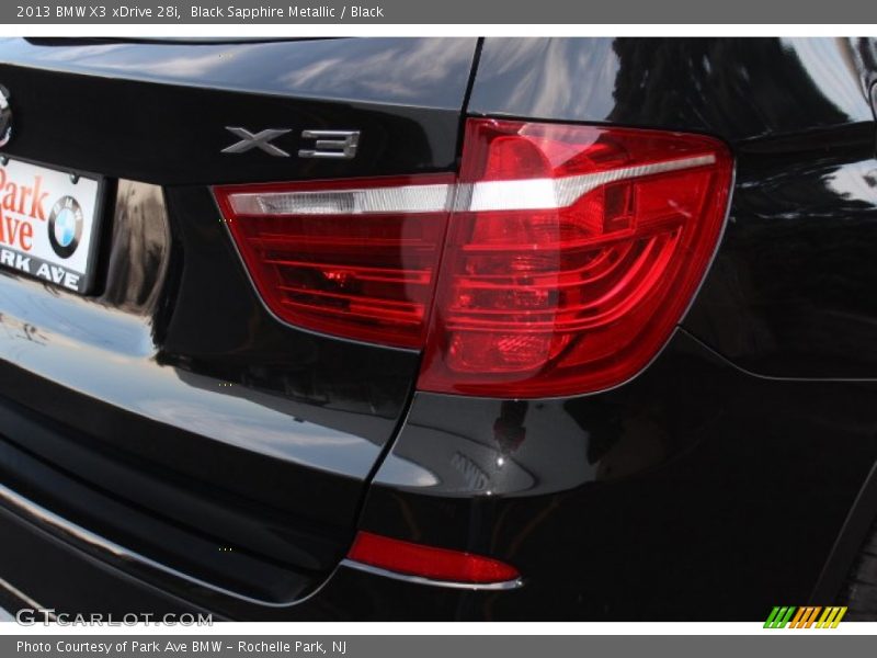 Black Sapphire Metallic / Black 2013 BMW X3 xDrive 28i