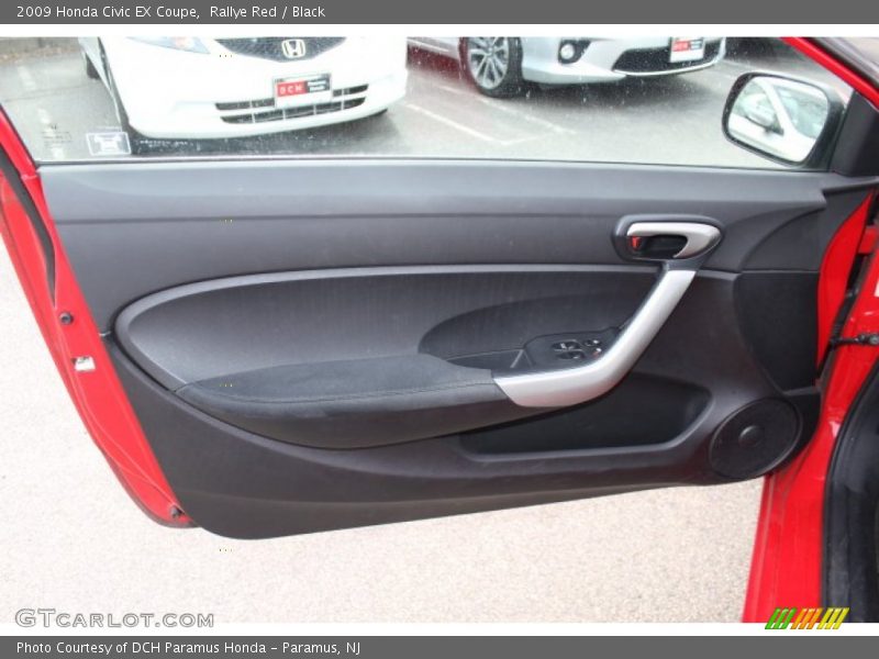 Rallye Red / Black 2009 Honda Civic EX Coupe