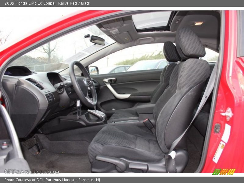 Rallye Red / Black 2009 Honda Civic EX Coupe
