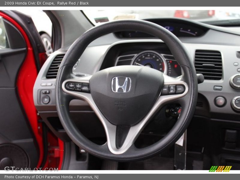 Rallye Red / Black 2009 Honda Civic EX Coupe