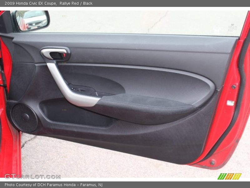 Rallye Red / Black 2009 Honda Civic EX Coupe