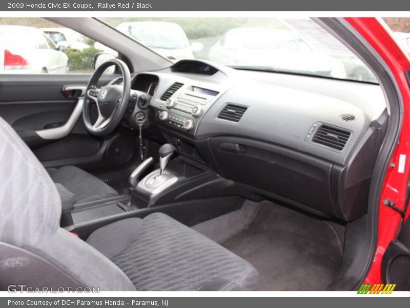 Rallye Red / Black 2009 Honda Civic EX Coupe