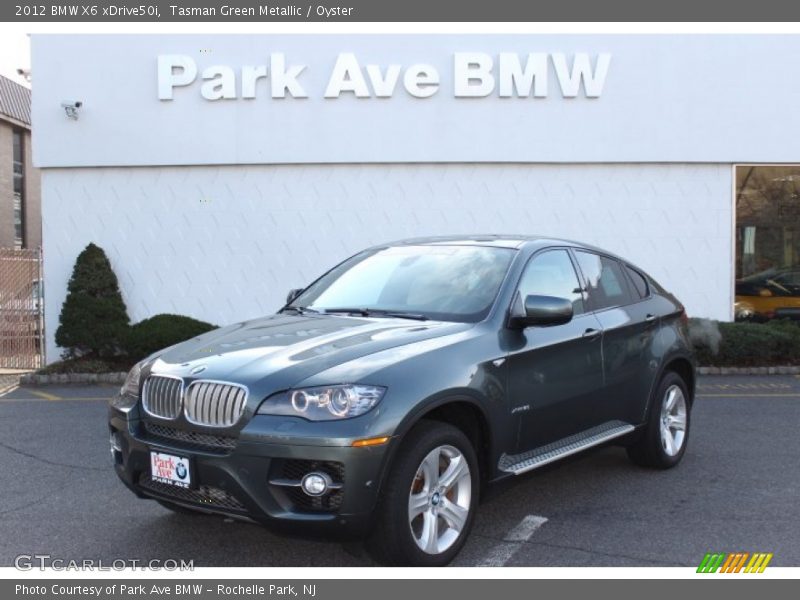 Tasman Green Metallic / Oyster 2012 BMW X6 xDrive50i