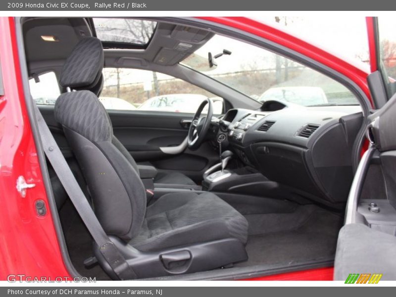 Rallye Red / Black 2009 Honda Civic EX Coupe