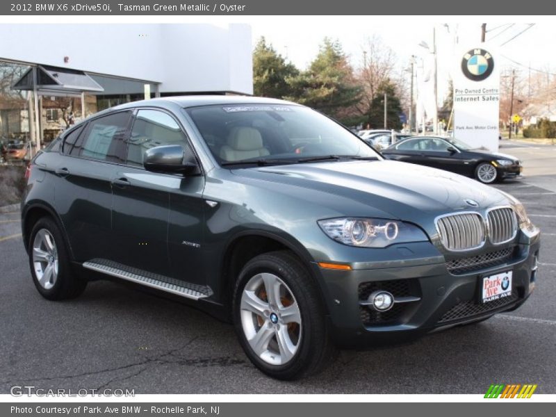 Tasman Green Metallic / Oyster 2012 BMW X6 xDrive50i