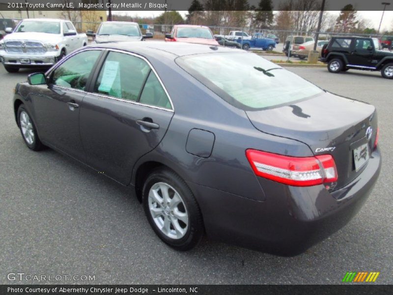 Magnetic Gray Metallic / Bisque 2011 Toyota Camry LE
