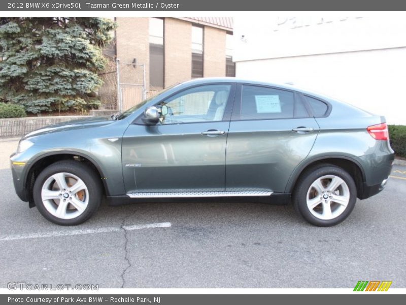 Tasman Green Metallic / Oyster 2012 BMW X6 xDrive50i