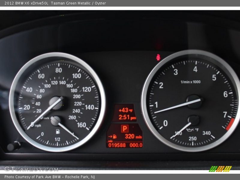  2012 X6 xDrive50i xDrive50i Gauges