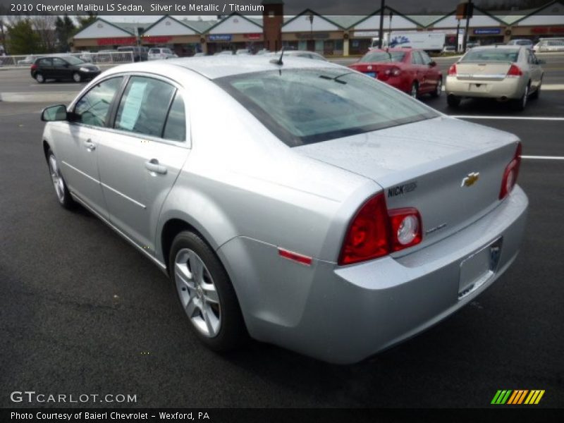 Silver Ice Metallic / Titanium 2010 Chevrolet Malibu LS Sedan